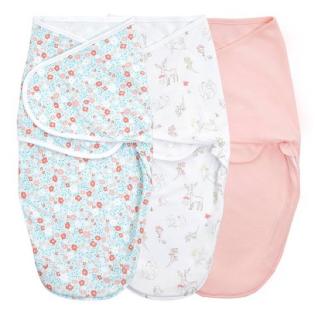 Aden + Anais Essentials Cotton Wrap Swaddles (3 Pack) 0-3M
